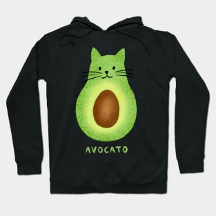 Dramabite Avocato Funny Cute Cat Avocado Gift For Vegan And Cat Lover T-Shirt Hoodie